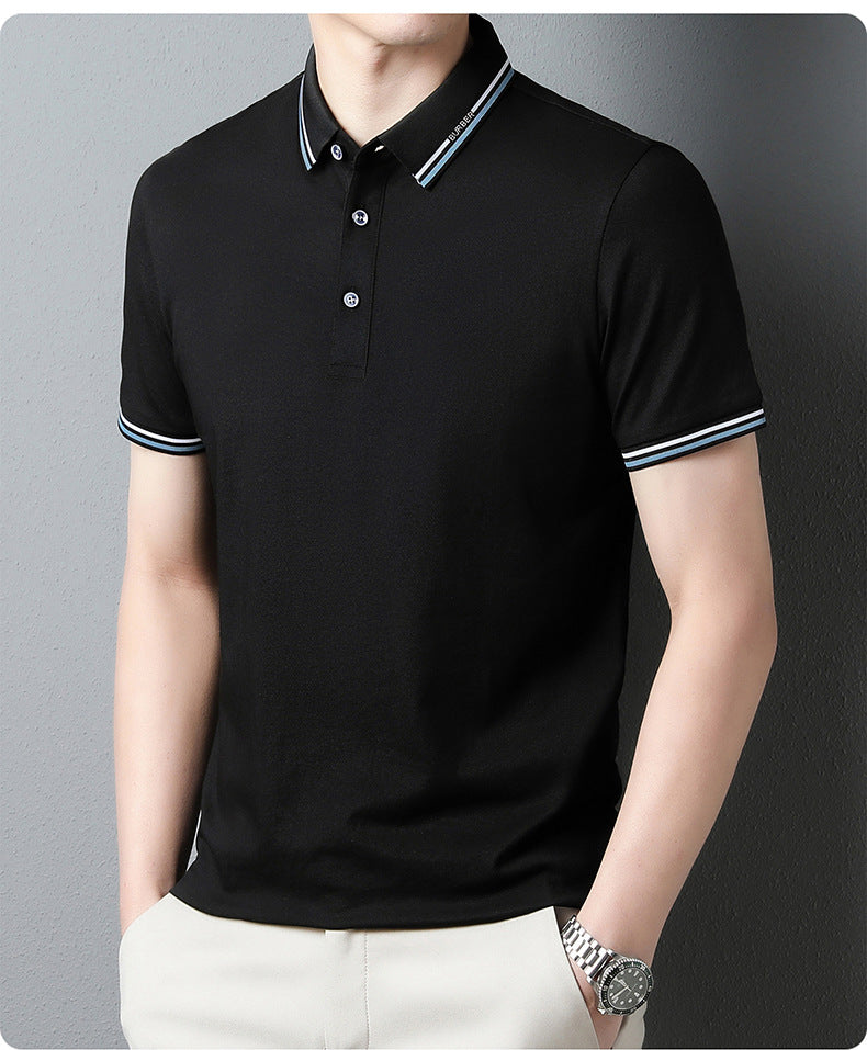 Men Classic Short Sleeve Collared Shirt - Casual Fit