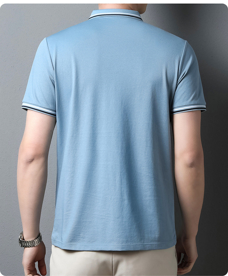 Men Classic Short Sleeve Collared Shirt - Casual Fit