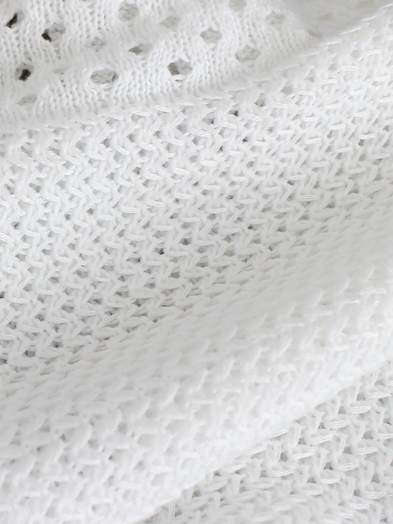 Women’s White Crochet Knit Midi Dress – Summer Sleeveless Beach Dress